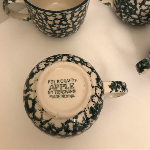 Set of 4 Folk Craft Coffee Cups by Tienshan - Picture 4 of 4